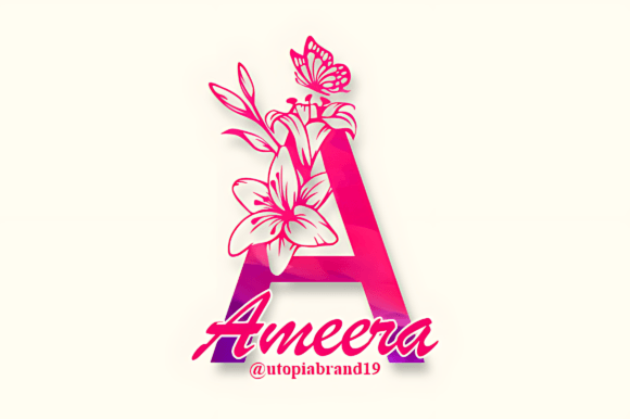 Ameera Monogram: A Decorative Font for Editorial Elegance