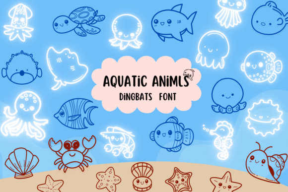 Aquatic Animls Font: A Playful Touch for Your Brand Identity