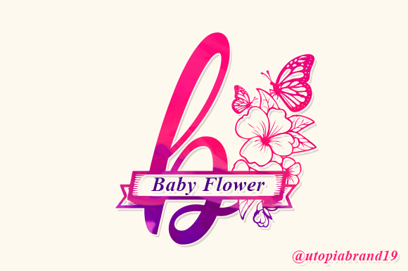 Baby Flower Monogram: A Decorative Font for Editorial Charm