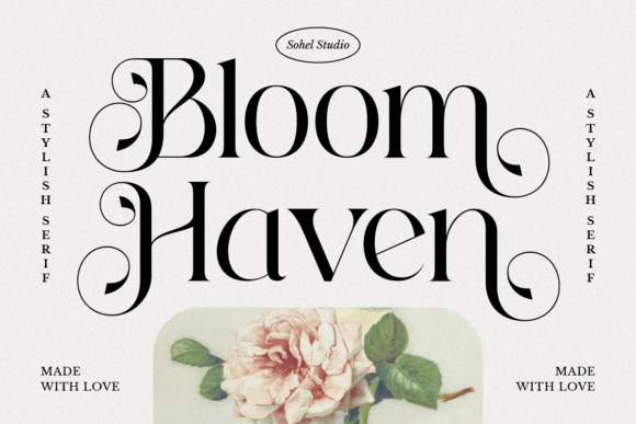 Bloom Haven: A Serif Font That Elevates Your Small Business Branding