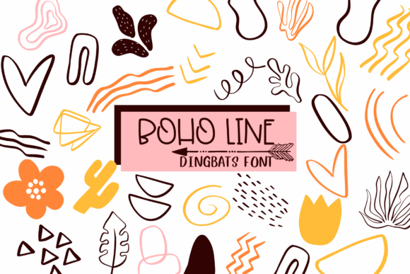 Boho Line Font for Creative Marketing