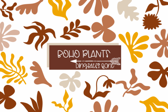 Boho Plans: A Sketched Dingbats Font for Modern Marketing