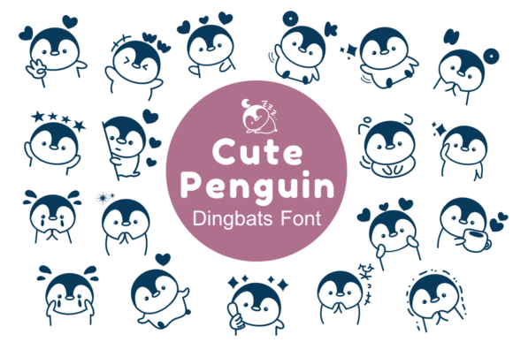 Cute Penguin Font for Business
