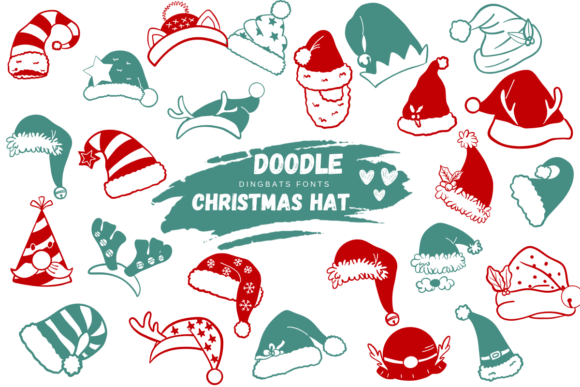 Doodle Christmas Hat: A Festive Font That Sharpens Campaign Visuals