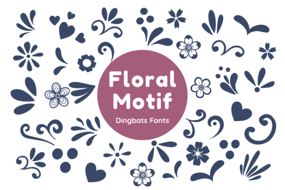 Floral Motif: A Creative Font for Bold Campaigns