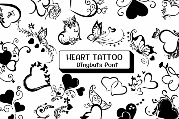 Heart Tattoo Brings Sketched Charm to Your Craft Projects