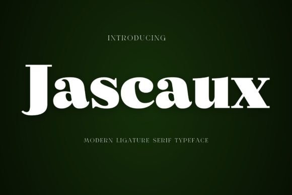Jascaux Serif Typeface for Handmade Product Design