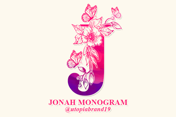 Jonah Monogram: A Decorative Typeface for Brand Design