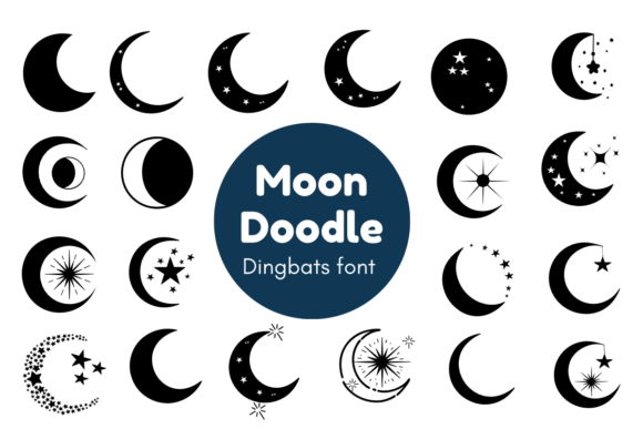 Moon Doodle Brings Celestial Charm to Campaign Typography