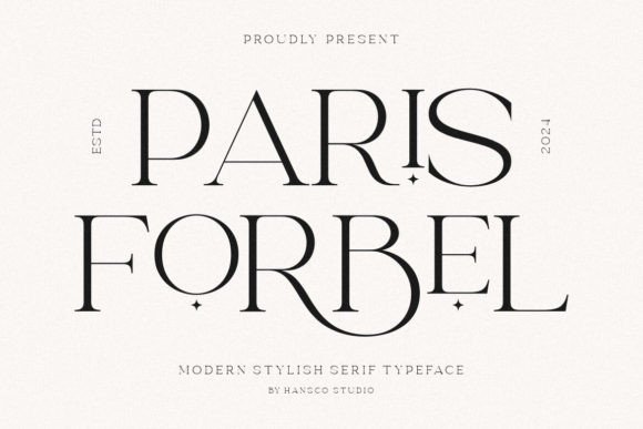 Paris Forbel Typeface: Romantic Serif Charm for Handmade Products