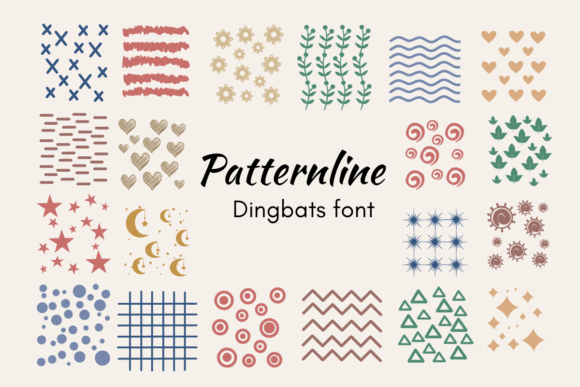 Patternline: A Dingbats Font with Digital Character