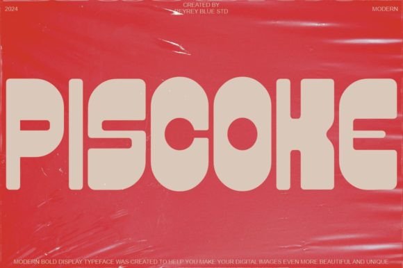 Piscoke: A Display Typeface Built for Digital Brand Presence