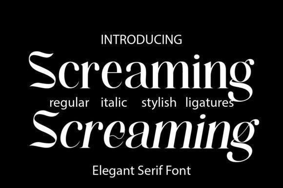 Screaming Font Brings Bold Elegance to Brand Design