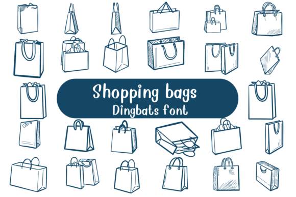Shopping Bags Font Review