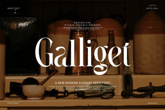 Testing Galliget: A Modern Serif Font in a Real Brand Project